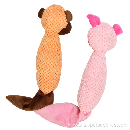 Squeaky Pet Toy Plush Monkey Pig Dog Toy